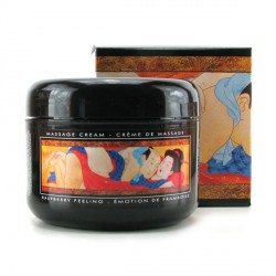 Съедобный массажный крем с ароматом малины - 200 мл.