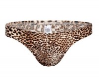 Мужские трусы-тонги с леопардовым принтом Romeo Rossi Мужские трусы-тонги с леопардовым принтом Romeo Rossi