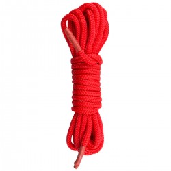 Красная веревка для бондажа Easytoys Bondage Rope - 10 м.