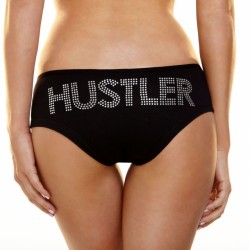 Трусики-слип с надписью стразами Hustler Hustler Lingerie