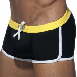 Черные мужские плавки-хипсы с контрастной отделкой Romeo Rossi