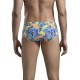 Яркие плавки с принтом в виде листьев и туканов Aves Swimsuit Brief Clever Masculine Underwear