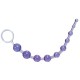 Фиолетовая анальная цепочка X-10 Beads - 28 см.