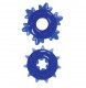 Набор из 2 синих эрекционных колец Spike Rings