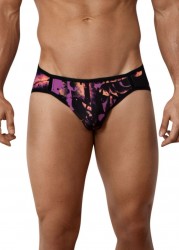 Черные принтованные трусы-джоки Natura Jockstrap Clever Masculine Underwear