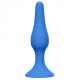 Синяя анальная пробка Slim Anal Plug Xl - 15,5 см.