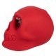 Красный вибромассажер в форме черепа Bone Head Handheld Massager