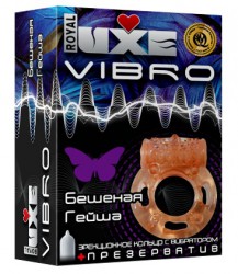Эрекционное кольцо Luxe Vibro Бешеная гейша