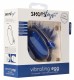 Синее гладкое виброяйцо Vibrating Egg - 8 см.
