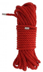 Красная веревка Deluxe Bondage Rope - 10 м.