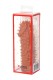 Телесная насадка на фаллос с имитацией шипов Kokos Extreme Sleeve 07 - 14,7 см.