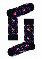 Черные носки Pink Panther Sock с мордочками пантеры Happy socks Черные носки Pink Panther Sock с мордочками пантеры Happy socks