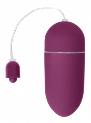 Фиолетовое гладкое виброяйцо Vibrating Egg - 8 см.