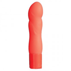 Оранжевый мини-вибратор Neon Bliss Vibrator - 9 см.