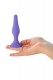 Фиолетовая анальная пробка - 12,5 см.