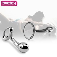 Серебристая втулка Lovetoy Luxury из металла - 10 см.