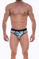 Мужские трусы-джоки с голубым принтом Don Moris