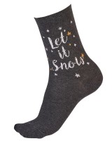 Новогодние хлопковые носки со снежинками Christmas Socks Pretty Polly