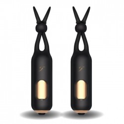 Черные вибростимуляторы для массажа сосков Vibrating Nipple Stimulators