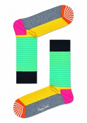 Носки унисекс Half Stripe Sock с полосками Happy socks