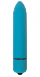 Голубая вибропуля с заострённым кончиком - 9,3 см. Fff
