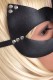 Пикантная черная маска Кошка с заклепками