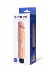 Телесный вибратор-реалистик - 22 см. Телесный вибратор-реалистик - 22 см.