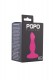 Розовая анальная втулка с присоской в основании Popo Pleasure - 10,5 см.