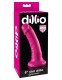 Ярко-розовый фаллоимитатор 6 Slim Dillio - 17 см.