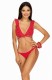 Яркий сексуальный купальник с завязками на спинке Lorin