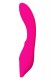 Ярко-розовый вибратор со стимулирующим шариком Beadsy - 21 см.
