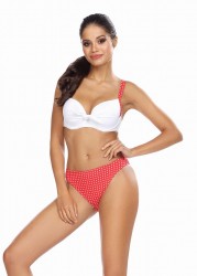 Раздельный купальник с элементами в горошек Lorin