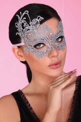 Серебристая ажурная маска Mask Silver Livia Corsetti