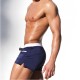 Темно-синие мужские плавки-хипсы с контрастным поясом Romeo Rossi