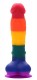 Разноцветный фаллоимитатор-реалистик Colourful Dildo - 20 см.