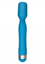 Голубой массажер Funky Wand Massager - 20 см.