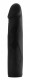 Чёрный страпон Deluxe Silicone Strap On 10 Inch - 25 см.