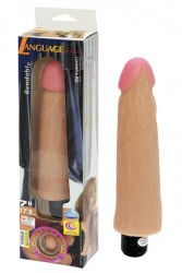 Вибратор-реалистик с рельефом - 17,8 см.