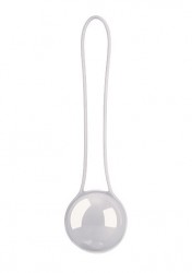 Серебристый вагинальный шарик Pleasure Ball Deluxe