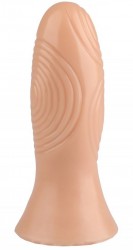 Телесный анальная втулка с рельефом - 17 см. Телесный анальная втулка с рельефом - 17 см.