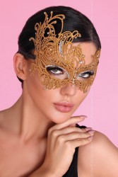 Золотистая ажурная маска Mask Golden Livia Corsetti