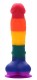 Разноцветный фаллоимитатор-реалистик Colourful Dildo - 21,5 см.