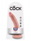 Телесный дилдо Cock на присоске - 19,9 см.