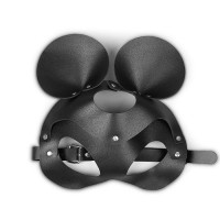 Пикантная черная маска «Озорная мышка» с заклепками