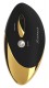 Чёрно-золотой бесконтактный вакуумный стимулятор клитора Womanizer W500 Pro