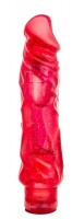 Красный вибратор-реалистик Lucifer Sam - 22,86 см.