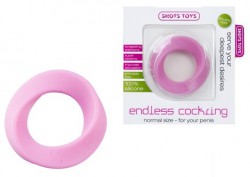 Розовое эрекционное кольцо Endless Cocking Small