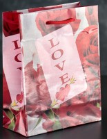 Подарочный пакет Любовь - 23 х 18 см.