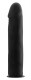 Чёрный страпон Deluxe Silicone Strap On 8 Inch - 20 см.