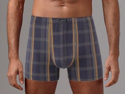 Мужские трусы-боксеры в клетку из высококачественного хлопка Gentlemen